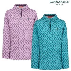 [크로커다일레이디](CLDWTS209) 코트나 양기모  로고 프린트 카라 티셔츠_GN