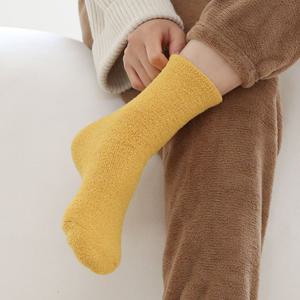 [NY코튼클럽] 8001 남녀 보들보들 극세사 수면 양말 5족