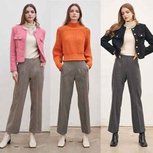 [H2.모데나] ★런칭가79000★ 헤링본 하이웨스트 밴딩 기모 팬츠 3종 택1