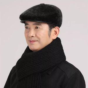 패션모자 남성 중년 야외활동 골프 겨울 헌팅캡 귀마개 베레모