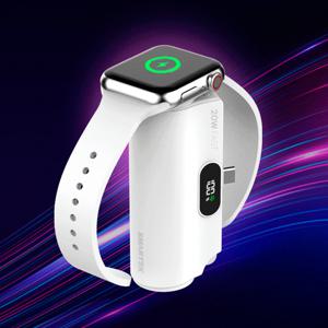 [ VIP 특가 I 스마텍 ] 20W C타입 워치 충전 일체형 보조배터리 5,000mAh I STPB-DBW50 20W