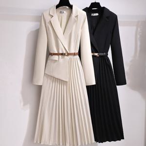 [몽벨리즈]사선자켓플리츠원피스 mde2301186