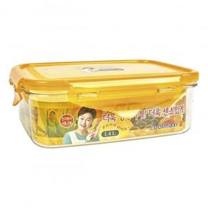 쿨맥시3 직사각 보관 밀폐용기 김치통 냉장고정리 반찬통 1.4L