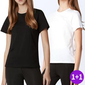 ★패션초특가★ [1+1] 30수 순면 라운드 기본 무지 반팔 티셔츠  MT01