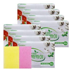 까사마루 요술 수세미 싹싹이 30매X8박스/일회용수세미 주방수세미 설거지
