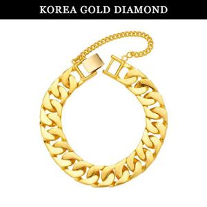 [한국금다이아몬드] 순금 팔찌 24K 남자 면 체인 금팔찌 112.5g