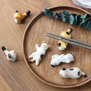 고양이 세라믹 수저받침 젓가락받침 6P 세트