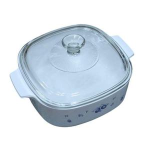 직화용 내열유리제 블루베리코닝 사각냄비-2L 양수