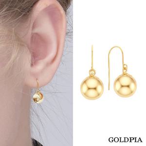 [골드피아] 14K 블랑 골든볼 귀걸이