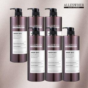 [알레스버][알레스버]비어 바이오 스칼프 샴푸 1kg 대용량 6통_672171