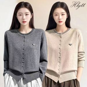 ★2종세트★[헬리꽁땡]모던라운드버튼가디건2종