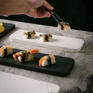 Z4860 직사각 도자기 일식접시 2color (WF40CC1)