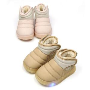 [앙쥬]유아부츠 여아 아동 겨울방한화 AK-1LED 패딩털부츠wd 140-180mm