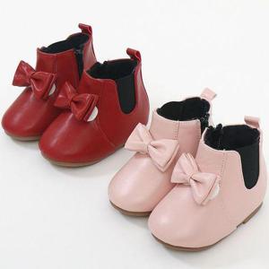 [레비스풋]아기리본 귀여운 털안감 아동 유아 키즈 여아 겨울부츠