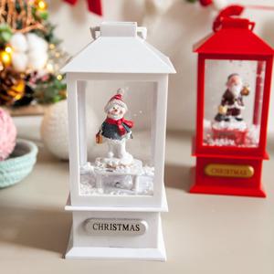 [1+1] 크리스마스 랜턴 장식 조명 AA건전지형 후르츠 스노우램프 전구 20cm 2컬러 테이블 탁상용 무드등