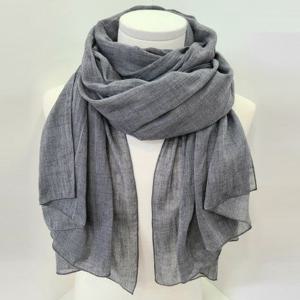 [애슬릿] 데일리 여성 얇은 봄 단색 무지 면 롱 스카프