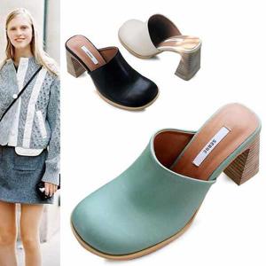 [까미에뮤즈]kami et muse 라운드 토 힐 뮬슬리퍼_KM22s011-1