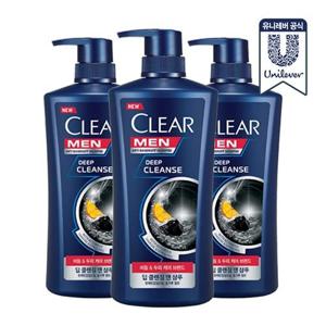 [무료배송] 클리어 맨 딥 클렌징 샴푸 650ml 3개