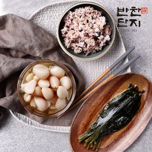 [반찬단지] 명이나물1kg+알마늘1kg 밑반찬종류 저녁메뉴 반찬가게