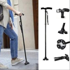 [피케이인터내셔널] 접이식 어르신 효도 네발 지팡이