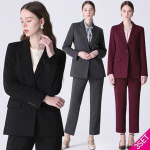 [홈쇼핑방송/르오트(LeOT)] 타임리스 퍼펙트 셋업 3종세트(자켓+팬츠+스커트)-사이즈 55~88까지