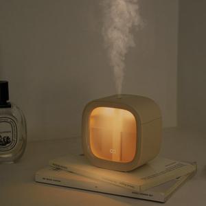 오아 스퀘어 무선 미니 가습기 탁상용 사무실 휴대용 소형 책상 usb 캠핑 필터 충전식