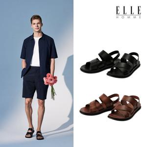 [엘르] 투웨이 소가죽 샌들 (남)