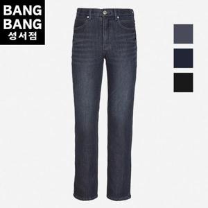 뱅뱅 HC04 겨울 남성 융기모 밑위긴 스판 청바지 밍크털 본딩 인밴드 레귤