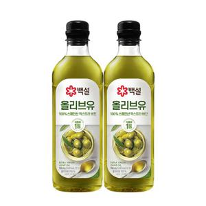 [CJ]백설 압착올리브유 900ml x2개