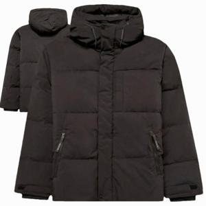 [행텐][모다춘천]남성 덕다운 하이넥 후드 푸퍼패딩_블랙 10490-013-812-49_CC