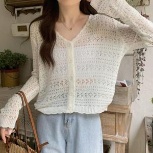 [프리티 글라라]여름  펀칭 가디건 볼레로 여성 크롭 카디건 sg-04 (28277227)