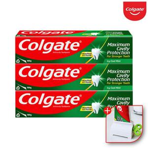 콜게이트 colgate 미국 고불소 잇몸 시린이 충치 불소 쿨민트 치약 100gx3개+치약짜개