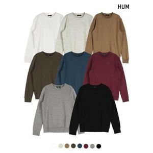 [흄]유니) CVC 3단쭈리 소매배색 맨투맨(H173H050A)