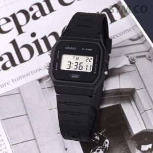 카시오 F-91WB-1A 경량 슬림 군인 군용 전자 바이오소재 남자 우레탄 시계 c