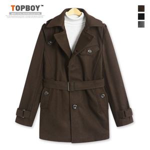 [탑보이] 플레인 하프 트렌치 코트 (K2099)