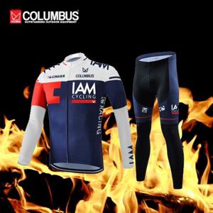 [콜럼버스] IAM 겨울 기모 긴팔 자전거복 상하의 세트/자전거의류/싸이클복
