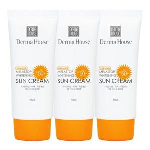 화이트닝 썬크림 50ml 3개/미백 주름개선 자외선차단 3중기능성/촉촉썬크림