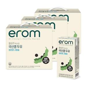 갤러리아_[이롬] 황성주 국산콩 두유 검은콩고칼슘 60팩 (190ml x 20팩 x 3박