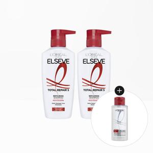 [로레알파리]토탈리페어5 샴푸 410ml 2개+샴푸 미니 100ml(랜덤)