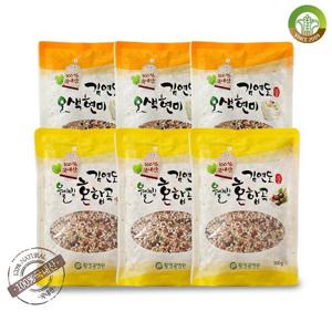 [김연도혼합곡] 혼합곡 500g x 3봉+오색현미 500g x 3봉
