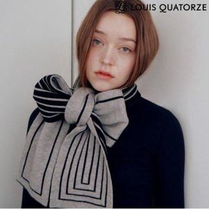 갤러리아_울 혼방 쁘띠 머플러 로제타니트 블랙