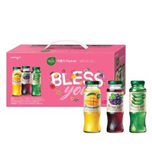 [웅진식품] 자연은 병음료 선물세트(망고 포도 알로에)180ml 12병