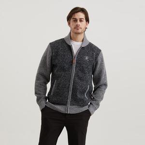 [비버리힐스폴로클럽]남성 간절기 배색 니트 집업 JK131