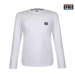 [스프리스]스프리스 남성 와펜 긴팔 티셔츠 화이트