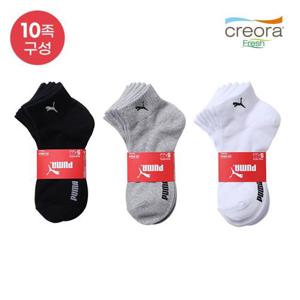[푸마 언더웨어]푸마 여성 크레오라 단목양말 10족 세트