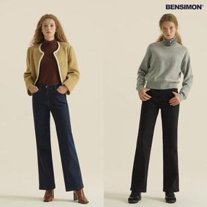 [벤시몽][벤시몽] 여성 에뚜알 기모데님팬츠 2종 택일