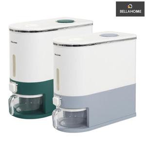 [벨라홈] 버튼식 계량쌀통 10kg(CN9888)