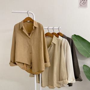 허니제이 / 코들리 소프트 배색 스트라이프 셔츠(4color)