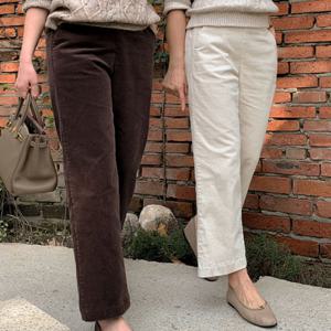 코코블랙 / 굿스판 일자 코듀로이 팬츠 (8color)