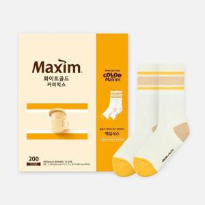갤러리아_맥심 화이트골드 커피믹스 200T+컬러오브맥심삭스